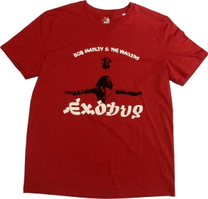 Bob Marley - Exodus Arms Outstretched Uni Red    i gruppen MERCHANDISE / T-shirt / Reggae hos Bengans Skivbutik AB (5530197r)