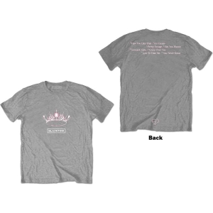Blackpink - The Album - Crown Uni Grey    i gruppen MERCH / T-Shirt / Rockoff_Nya April24 hos Bengans Skivbutik AB (5530640r)