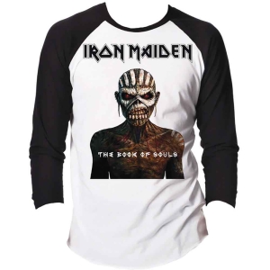 Iron Maiden - Book Of Souls Uni Bl/Wht Raglan:  i gruppen MERCHANDISE / T-shirt / Hårdrock hos Bengans Skivbutik AB (5531528)