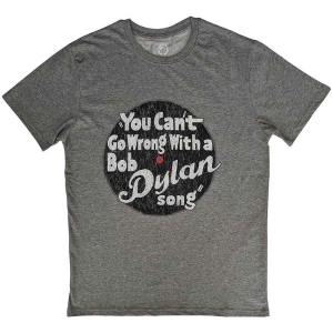 Bob Dylan - You Cant Go Wrong Uni Grey    i gruppen MERCH / T-Shirt / Rockoff_Nya April24 hos Bengans Skivbutik AB (5531551r)