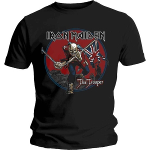 Iron Maiden - Trooper Red Sky Uni Bl    i gruppen MERCH / T-Shirt / Rockoff_Nya April24 hos Bengans Skivbutik AB (5532336r)