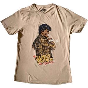 James Brown - Mr Dynamite Uni Sand    i gruppen MERCH / T-Shirt / Rockoff_Nya April24 hos Bengans Skivbutik AB (5532671r)