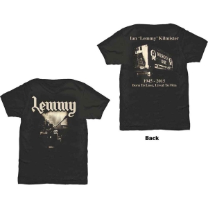 Motorhead - Lemmy Lived To Win Uni Bl    i gruppen MERCH / T-Shirt / Rockoff_Nya April24 hos Bengans Skivbutik AB (5534448r)