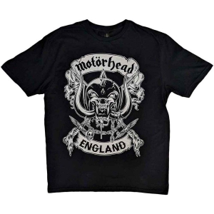 Motorhead - Crosses Sword England Crest Uni Bl    i gruppen MERCH / T-Shirt / Rockoff_Nya April24 hos Bengans Skivbutik AB (5534454r)