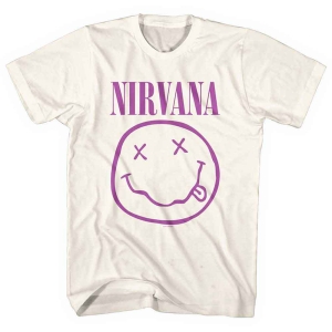 Nirvana - Purple Smiley Uni Nartl    i gruppen MERCH / T-Shirt / Rockoff_Nya April24 hos Bengans Skivbutik AB (5535348r)