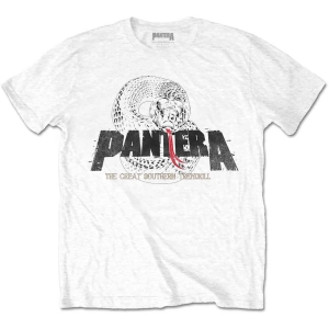 Pantera - Snake Logo Uni Wht    i gruppen MERCHANDISE / T-shirt / Hårdrock hos Bengans Skivbutik AB (5535661r)