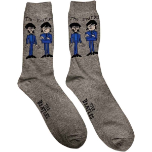 The Beatles - Cartoon Standing Uni Grey Socks:7 i gruppen MERCHANDISE / Merch / Pop-Rock hos Bengans Skivbutik AB (5536225)