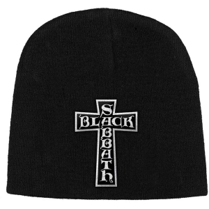 Black Sabbath - Cross Logo Beanie H i gruppen MERCHANDISE / Merch / Hårdrock hos Bengans Skivbutik AB (5536362)