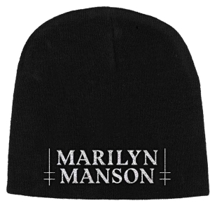 Marilyn Manson - Logo Beanie Ha i gruppen MERCHANDISE / Merch / Hårdrock hos Bengans Skivbutik AB (5536472)