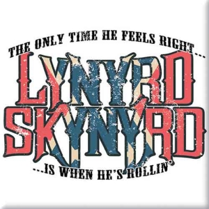 Lynyrd Skynyrd - Only Time He Feels Right Magnet i gruppen MERCHANDISE / Merch / Pop-Rock hos Bengans Skivbutik AB (5536663)