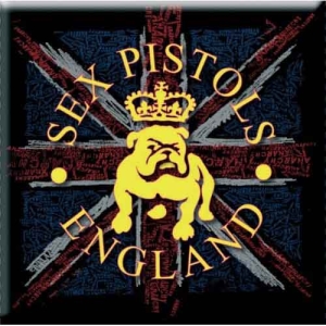 Sex Pistols - Bulldog & Flag Magnet i gruppen MERCHANDISE / Merch / Punk hos Bengans Skivbutik AB (5536686)