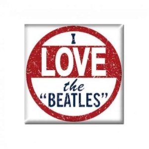 The Beatles - I Love The Beatles Magnet i gruppen MERCHANDISE / Merch / Pop-Rock hos Bengans Skivbutik AB (5536717)