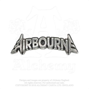 Airbourne - Lettering Logo Pin Badge i gruppen MERCHANDISE / Merch / Hårdrock hos Bengans Skivbutik AB (5536866)