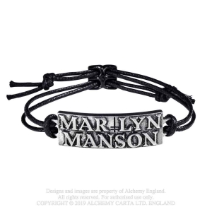 Marilyn Manson - Logo Rope Bracelet i gruppen MERCHANDISE / Merch / Hårdrock hos Bengans Skivbutik AB (5536887)