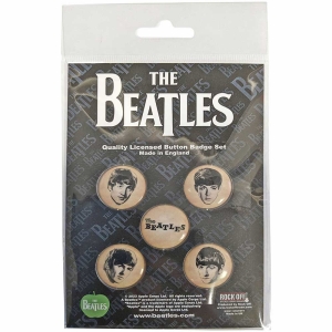 The Beatles - She Loves You Vintage Button Badge Pack i gruppen MERCHANDISE / Merch / Pop-Rock hos Bengans Skivbutik AB (5537486)