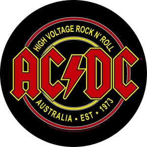 Ac/Dc - High Voltage Rock N Roll Back Patch i gruppen MERCH / Minsishops-merch / Ac/Dc hos Bengans Skivbutik AB (5537680)