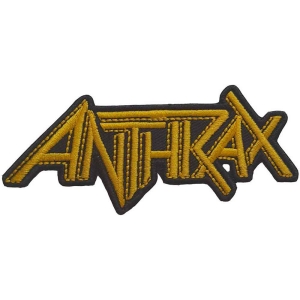 Anthrax - Yellow Logo Woven Patch i gruppen MERCHANDISE / Merch / Hårdrock hos Bengans Skivbutik AB (5537712)