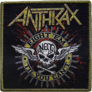 Anthrax - Fight 'Em Printed Patch i gruppen MERCHANDISE / Merch / Hårdrock hos Bengans Skivbutik AB (5537717)