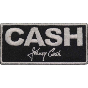 Johnny Cash - Block Woven Patch i gruppen MERCHANDISE / Merch / Country hos Bengans Skivbutik AB (5538015)