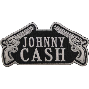 Johnny Cash - Gun Woven Patch i gruppen MERCHANDISE / Merch / Country hos Bengans Skivbutik AB (5538019)