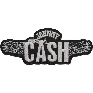 Johnny Cash - Wings Woven Patch i gruppen MERCHANDISE / Merch / Country hos Bengans Skivbutik AB (5538022)