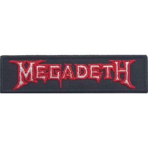 Megadeth - Logo Outline Woven Patch i gruppen MERCHANDISE / Merch / Hårdrock hos Bengans Skivbutik AB (5538102)