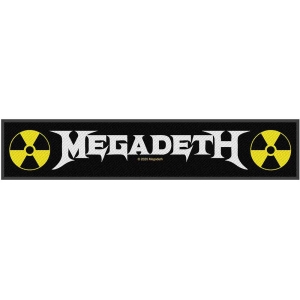 Megadeth - Logo Super Strip Patch i gruppen MERCHANDISE / Merch / Hårdrock hos Bengans Skivbutik AB (5538115)