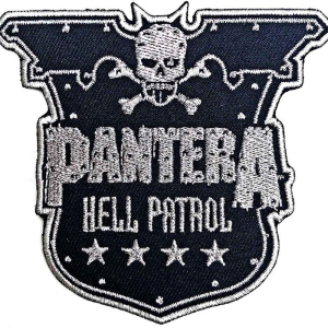 Pantera - Hell Patrol Woven Patch i gruppen MERCHANDISE / Merch / Hårdrock hos Bengans Skivbutik AB (5538245)