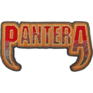 Pantera - Fangs Logo Woven Patch i gruppen MERCHANDISE / Merch / Hårdrock hos Bengans Skivbutik AB (5538246)