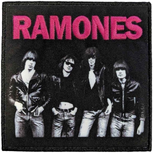 Ramones - Band Photo Printed Patch i gruppen MERCHANDISE / Merch / Punk hos Bengans Skivbutik AB (5538337)