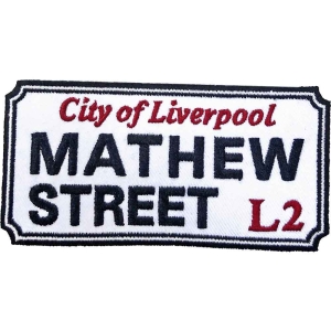 Rock Off - Mathew Street Liverpool Sign Woven Patch i gruppen ÖVRIGT / Merchandise hos Bengans Skivbutik AB (5538346)