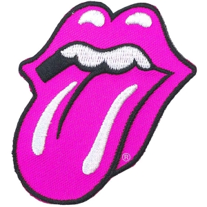Rolling Stones - Classic Tongue Pink Standard Patch i gruppen MERCHANDISE / Merch / Pop-Rock hos Bengans Skivbutik AB (5538370)