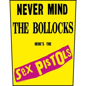 Sex Pistols - Never Mind The Bollocks Yellow Back Patc i gruppen MERCHANDISE / Merch / Punk hos Bengans Skivbutik AB (5538409)