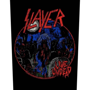 Slayer - Live Undead Back Patch i gruppen MERCHANDISE / Merch / Hårdrock hos Bengans Skivbutik AB (5538420)
