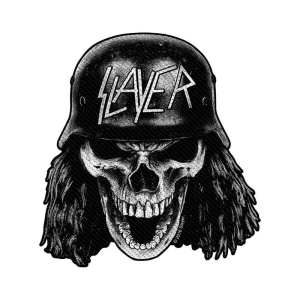 Slayer - Wehrmacht Skull Cut Out Standard Patch i gruppen MERCHANDISE / Merch / Hårdrock hos Bengans Skivbutik AB (5538430)