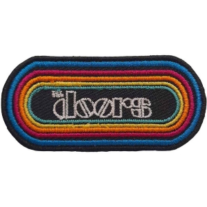 The Doors - Rainbow Logo Woven Patch i gruppen MERCHANDISE / Merch / Pop-Rock hos Bengans Skivbutik AB (5538549)