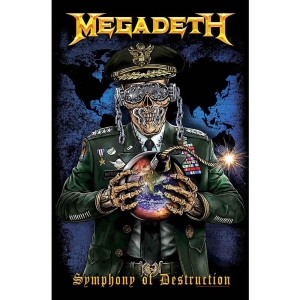 Megadeth - Symphony Of Destruction Textile Poster i gruppen MERCHANDISE / Merch / Hårdrock hos Bengans Skivbutik AB (5538733)