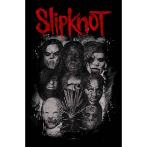 Slipknot - Masks Textile Poster i gruppen MERCHANDISE / Merch / Hårdrock hos Bengans Skivbutik AB (5538768)