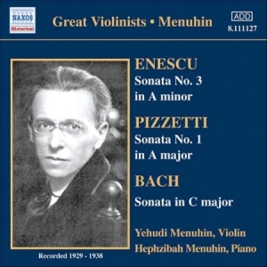 Bach Enescu Pizzetti - Violin Sonatas i gruppen CD / Klassiskt hos Bengans Skivbutik AB (609551)