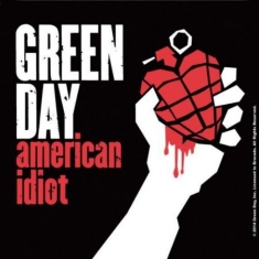 Green Day - American Idiot Individual Cork Coaster