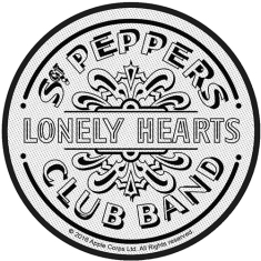The Beatles - Sgt Pepper Drum B&W Standard Patch
