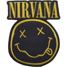 Nirvana - Logo & Smiley Cut-Out Woven Patch
