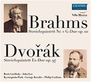 Brahms / Dvorák - String Quintet No. 2 / String Quint i gruppen Externt_Lager / Naxoslager hos Bengans Skivbutik AB (1556685)