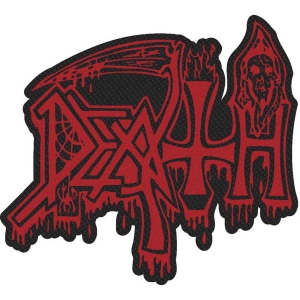 Death - Logo Cut Out Standard Patch i gruppen MERCHANDISE / Merch / Hårdrock hos Bengans Skivbutik AB (5513958)
