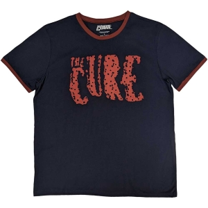 The Cure - Logo Ringer Uni Navy    i gruppen MERCHANDISE / T-shirt / Hårdrock hos Bengans Skivbutik AB (5531108r)