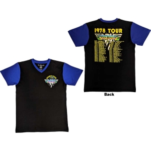 Van Halen - 1978 Tour Dates Uni Bl/Purp Raglan:  i gruppen MERCH / T-Shirt / Rockoff_Nya April24 hos Bengans Skivbutik AB (5533584r)