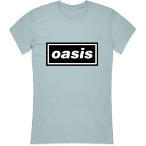 Oasis - Decca Logo Lady Lht Blue    i gruppen MERCH / T-Shirt / Rockoff_Nya April24 hos Bengans Skivbutik AB (5535636r)
