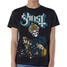 Ghost - GHOST MEN'S TEE: PAPA OF THE WORLD Size M. i gruppen ÖVRIGT / Merchandise hos Bengans Skivbutik AB (3586581)