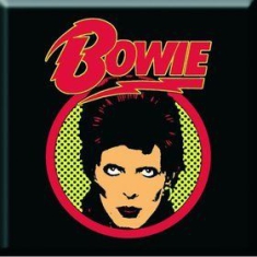David Bowie - David Bowie -  Fridge Magnet: Flash Logo i gruppen CDON - Exporterade Artiklar_Manuellt / Merch_CDON_exporterade hos Bengans Skivbutik AB (1129628)