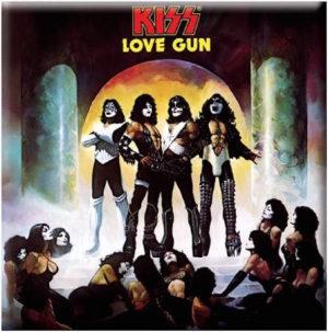 Kiss - Kiss - Fridge Magnet: Love Gun Album i gruppen CDON - Exporterade Artiklar_Manuellt / Merch_CDON_exporterade hos Bengans Skivbutik AB (1129633)